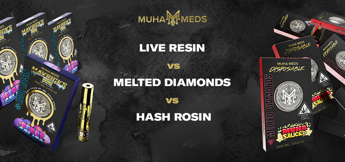 Live Resin vs Melted Diamonds vs Hash Rosin